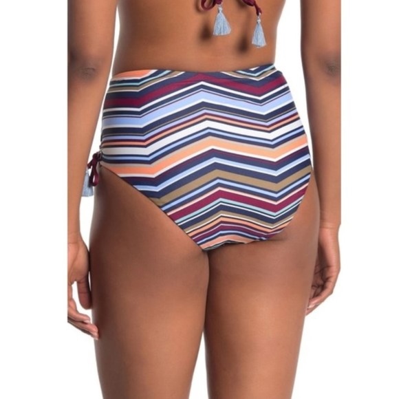 Mossimo Printed High Waist Lace-Up Bikini Bottom - Picture 2 of 8